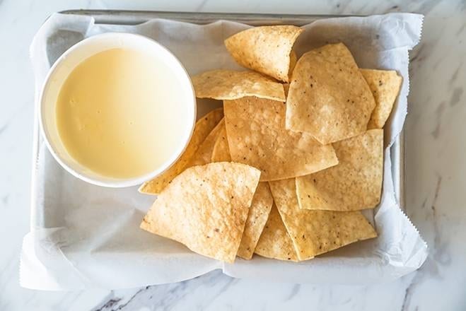 2 oz queso dip.